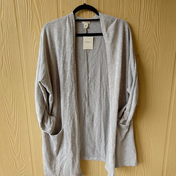 Donni ribbed cardigan One Size fits most - Picture 2 of 6